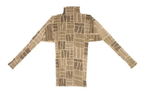 PLEATS PLEASE Tile Printed Turtle Neck T Shirt K-137079_009