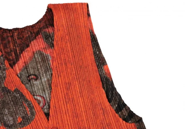 PLEATS PLEASE Tiger Cat Printed Vest K-137082_005
