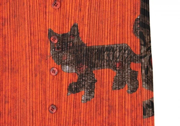 PLEATS PLEASE Tiger Cat Printed Vest K-137082_009