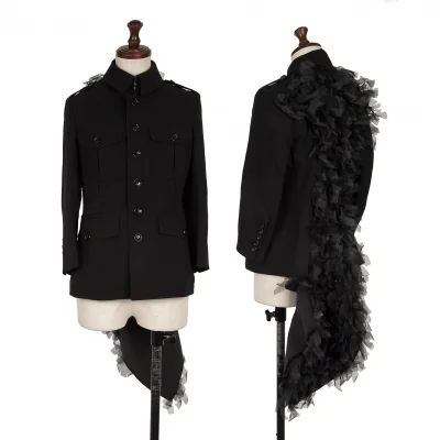 COMME des GARCONS Back Chiffon Ruffle Design Jacket