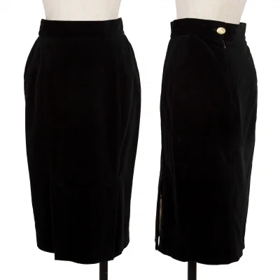 Vivienne Westwood Red Label Slit Design Velours Skirt