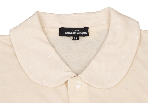 tricot COMME des GARCONS Hem Lace Round Collar Shirt K-137128_004