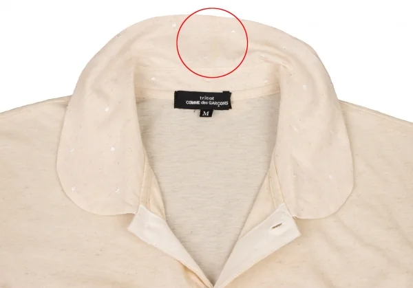 tricot COMME des GARCONS Hem Lace Round Collar Shirt K-137128_005