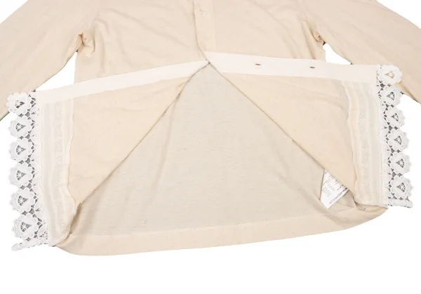 tricot COMME des GARCONS Hem Lace Round Collar Shirt K-137128_012