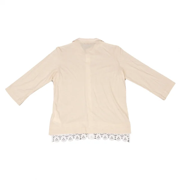 tricot COMME des GARCONS Hem Lace Round Collar Shirt K-137128_013