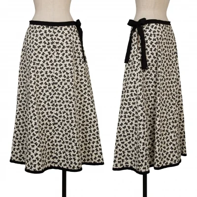 tricot COMME des GARCONS Cotton Cut-off Ribbon Printed Skirt