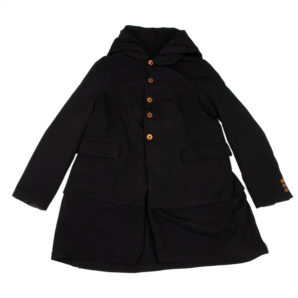 COMME des GARCONS Flap Pocket Design Switching Coat K-137150_002