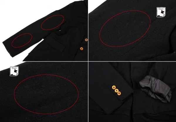 COMME des GARCONS Flap Pocket Design Switching Coat K-137150_010