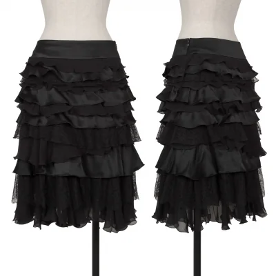 EPOCA Silk Frill Tiered Skirt