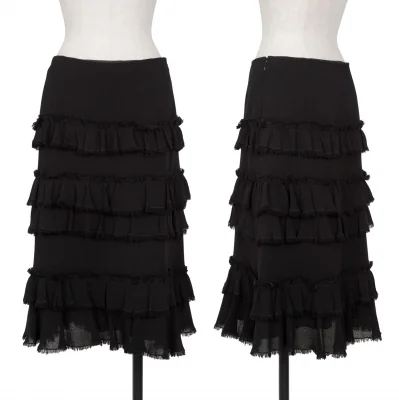 EPOCA Wool Frill Tiered Skirt