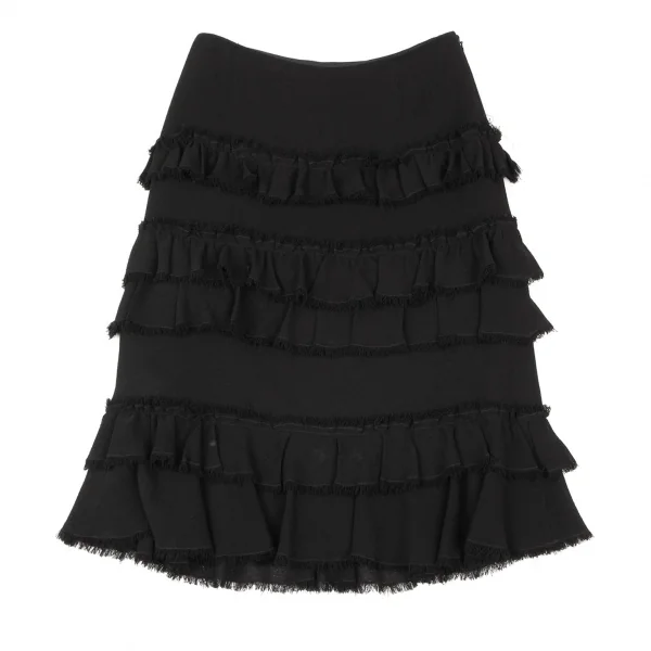 EPOCA Wool Frill Tiered Skirt K-137173_002