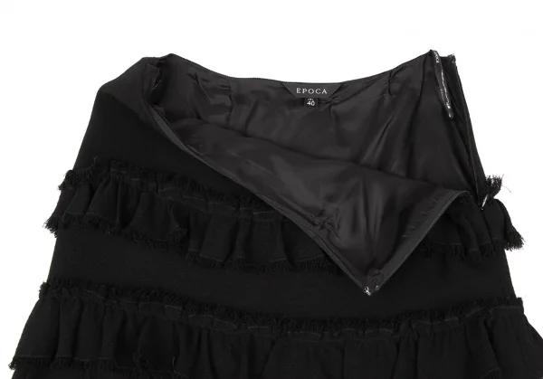 EPOCA Wool Frill Tiered Skirt K-137173_004