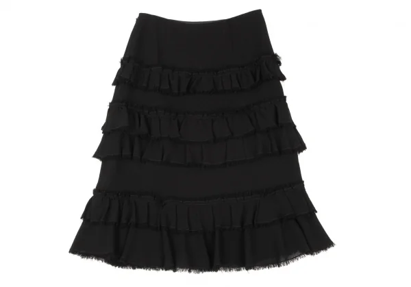 EPOCA Wool Frill Tiered Skirt K-137173_009