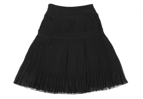 EPOCA Lace Switching Pleats Skirt K-137174_010