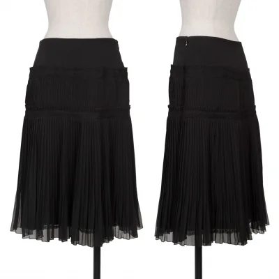 EPOCA Lace Switching Pleats Skirt
