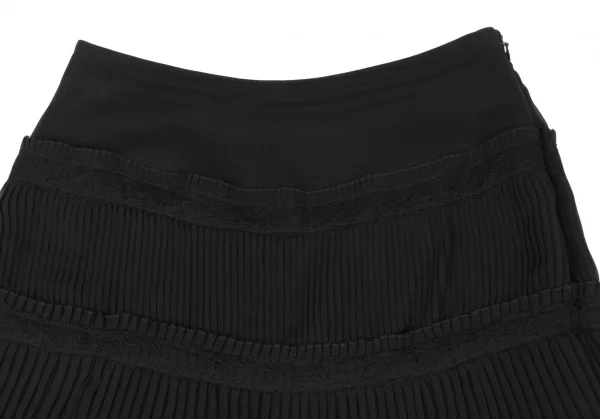 EPOCA Lace Switching Pleats Skirt K-137174_003