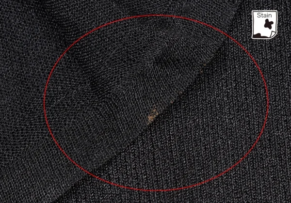 イヴサンローランYves Saint Laurent シースルースリーブシルクナイロンニット 黒S K-137175_012