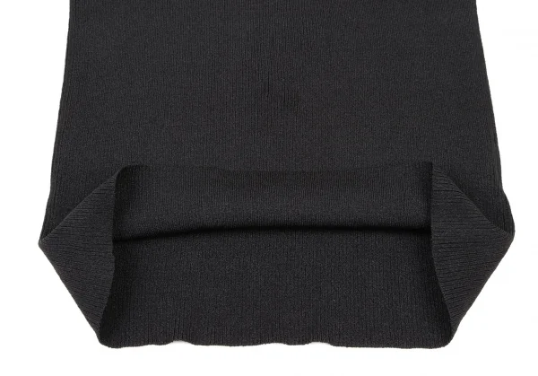 イヴサンローランYves Saint Laurent シースルースリーブシルクナイロンニット 黒S K-137175_015