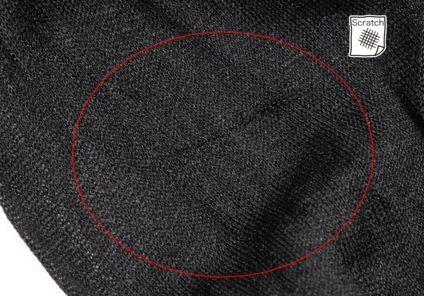 イヴサンローランYves Saint Laurent シースルースリーブシルクナイロンニット 黒S K-137175_017