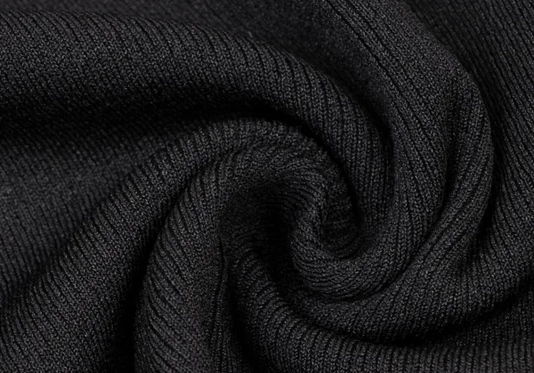 イヴサンローランYves Saint Laurent シースルースリーブシルクナイロンニット 黒S K-137175_019