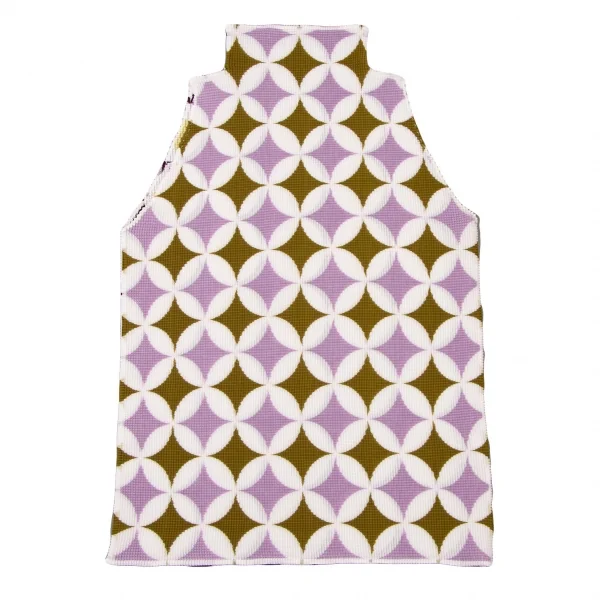 ISSEY MIYAKE PLEATS (T.) Printed Sleeveless Top K-137180_002