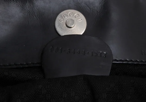 グッチGUCCI 切替2WAYバンブーハンドショルダーバッグ F 黒 K-137200_014