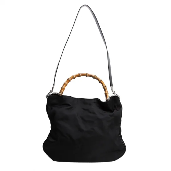 GUCCI グッチ ハンドバッグ ショルダーバッグ 2way バンブー ブラック グッチGUCCI 切替2WAYバンブーハンドショルダーバッグ F 黒 | DC