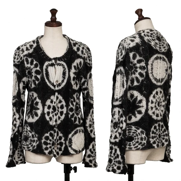 コムデギャルソンCOMME des GARCONS プリント加工手編みニット