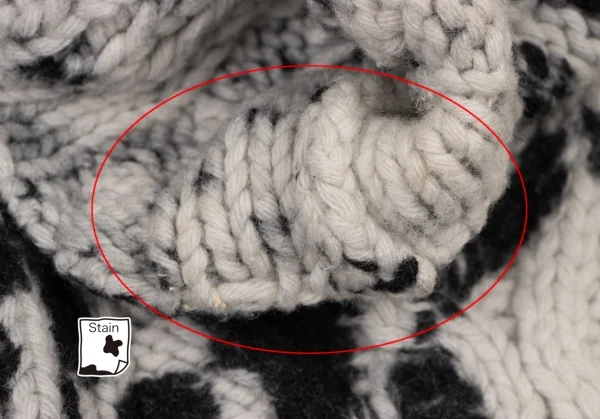 コムデギャルソンCOMME des GARCONS プリント加工手編みニット