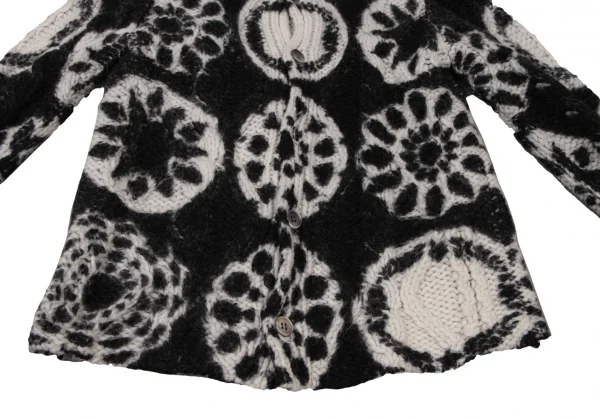 コムデギャルソンCOMME des GARCONS プリント加工手編みニット