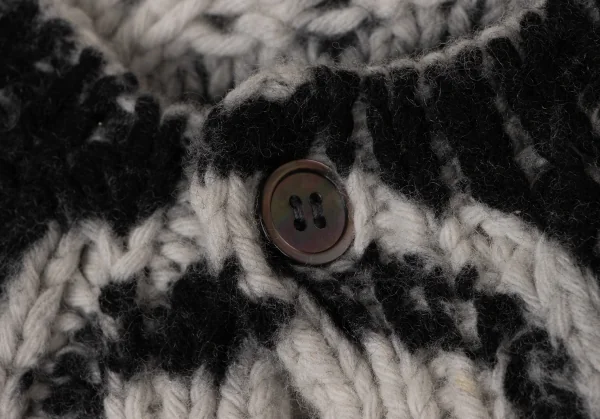 コムデギャルソンCOMME des GARCONS プリント加工手編みニット