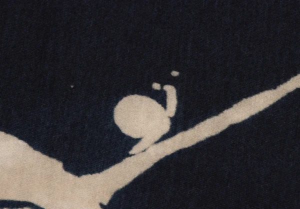 45rpm 45R 藍染リーフ柄天竺ハンカチ 紺 K-137222_006