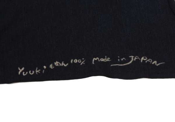 45rpm 45R 藍染リーフ柄天竺ハンカチ 紺 K-137222_008