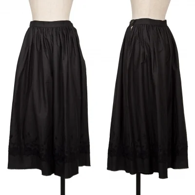 tricot COMME des GARCONS Hem Embroidery Cotton Wide Pants