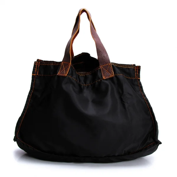 トリココムデギャルソンtricot COMME des GARCONS ステッチナイロントートバック 黒茶 K-137240_002