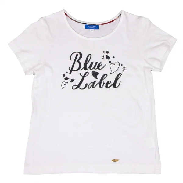 BURBERRY BLUE LABEL Front Logo T-shirt White 38 K-137247_001