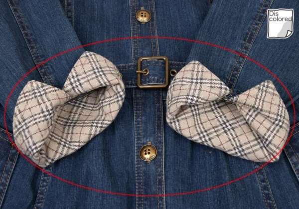 バーバリーレーベルBURBERRY BLUE LABEL ロゴボタンデニムチュニック ブルー38 K-137254_011