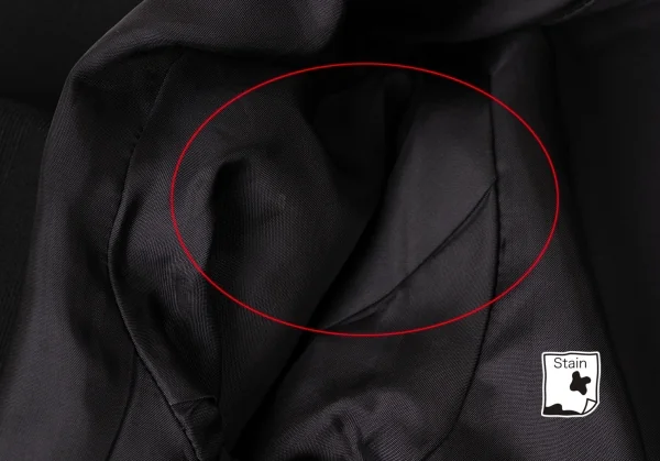 ヨウジヤマモト ラヴィアンノアールYohji Yamamoto la vie en noir ウールラペルプリーツロングジャケット 黒1 K-137266_017