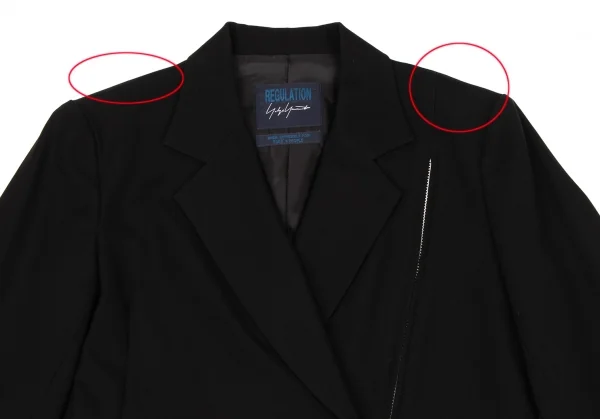 REGULATION yohji yamamoto Asymmetry Zip Design Jacket K-137268_003