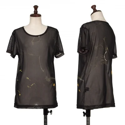 Y's Marble Printed Mesh T Shirt
