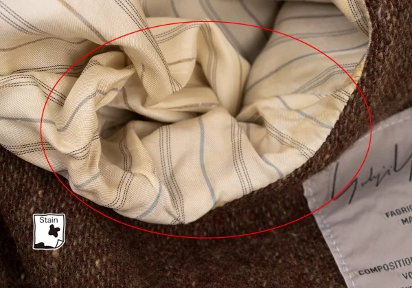 Yohji Yamamoto FEMME Sleeve Switching Leather jacket K-137299_014