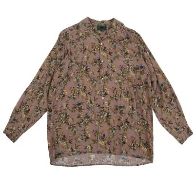 JUNIOR GAULTIER Floral Printed Rayon Shirt