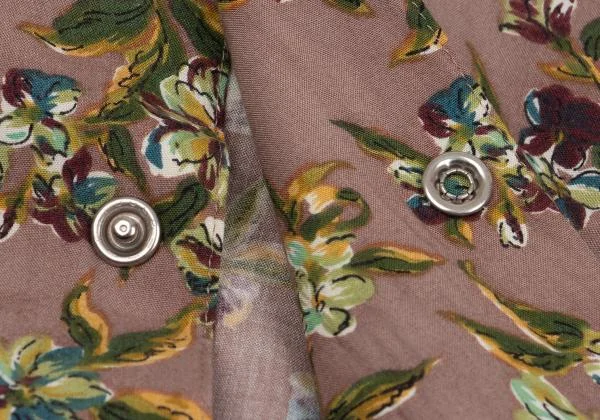JUNIOR GAULTIER Floral Printed Rayon Shirt K-137311_013