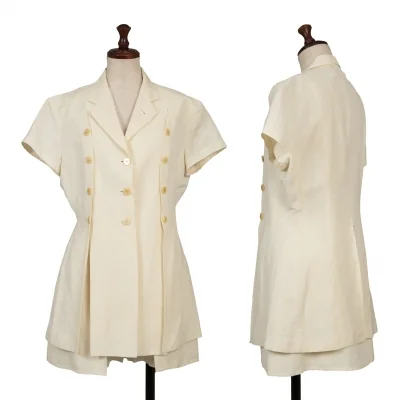 JUNIOR GAULTIER Button Design Jacket & Shorts