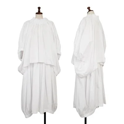 COMME des GARCONS Shirring Gather Blouse & Skirt