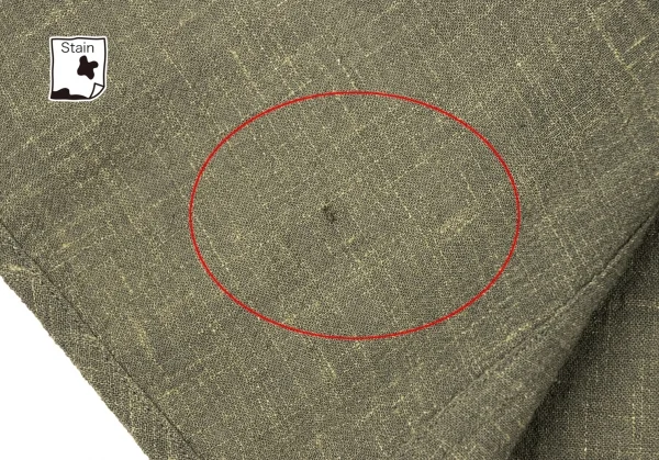 ヨーガンレールJURGEN LEHL ウールリネンノーカラーシャツ カーキM K-137385_012