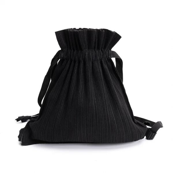 pleats please bag プリーツプリーズ バッグ プリーツプリーズPLEATS PLEASE プリーツ巾着バッグ 黒 | DC