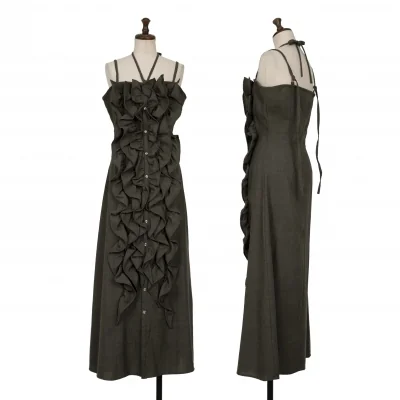 20471120 Wool Front Frill Cami Dress