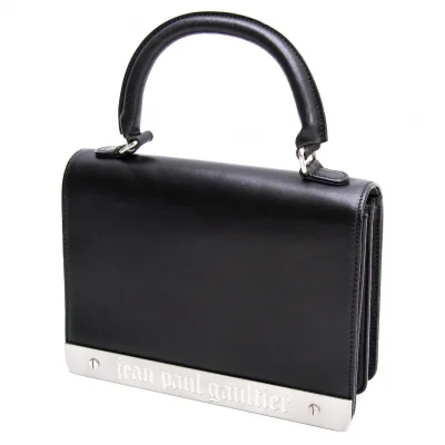 Jean-Paul GAULTIER Metal Logo Plate Leather 2way Mini Bag
