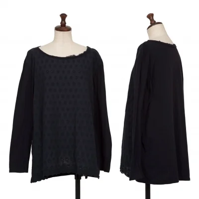 45R Front Lace Switching T Shirt